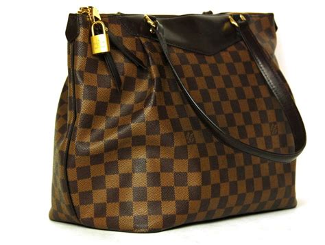 louis vuitton damier briefcase|Louis Vuitton checkered tote bag.